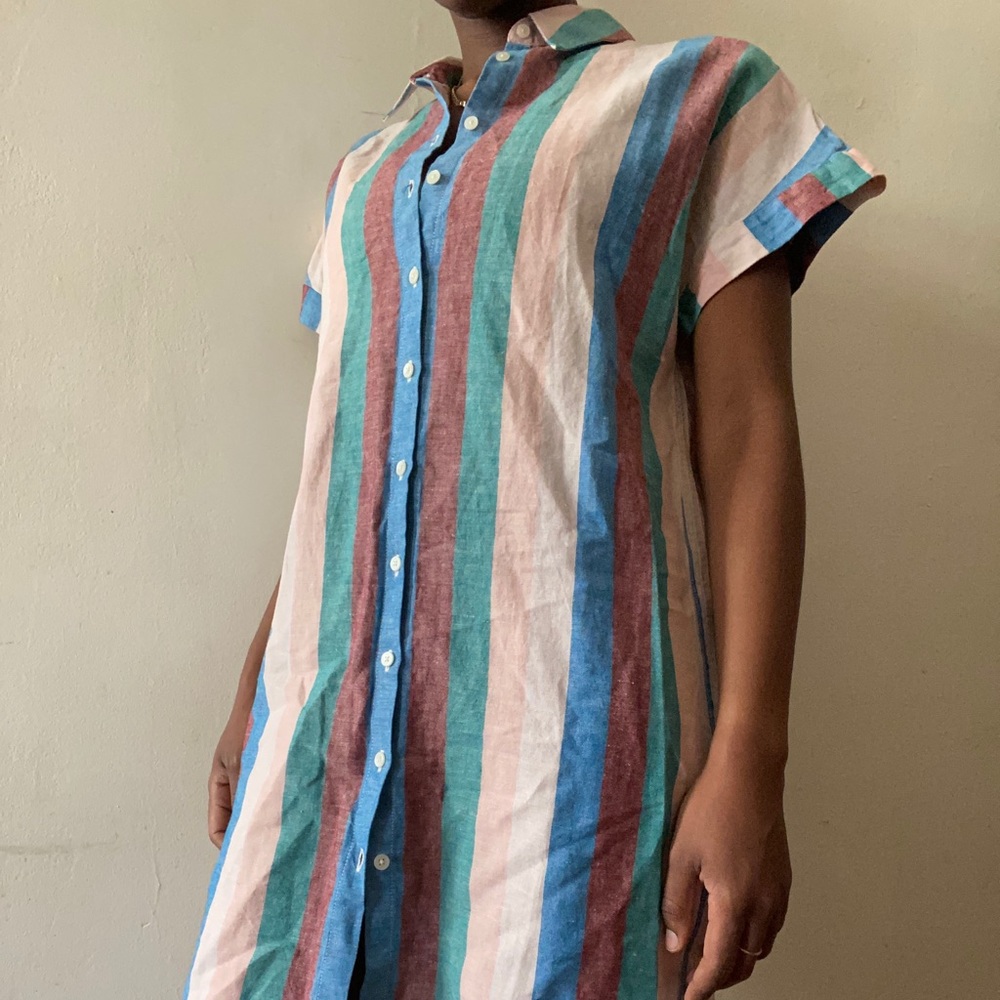 Madewell Cotton Striped Shirtdress